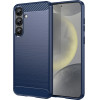 Hurtel Carbon Case for Samsung Galaxy S25+ - Blue - (Carbon Case Samsung Galaxy S25+ Blue)