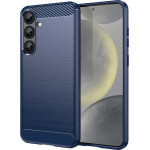 Hurtel Carbon Case for Samsung Galaxy S25+ - Blue - (Carbon Case Samsung Galaxy S25+ Blue)
