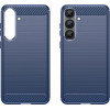 Hurtel Carbon Case for Samsung Galaxy S25+ - Blue - (Carbon Case Samsung Galaxy S25+ Blue)