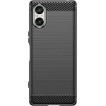 Hurtel Carbon Case for Sony Xperia 5 V - black - (Carbon Case Sony Xperia 5 V Black)