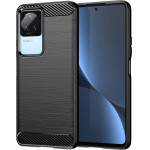 Hurtel Carbon Case for Xiaomi Poco F4 5G flexible silicone carbon cover black - (Carbon Case POCO F4 Black)