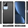 Hurtel Carbon Case for Xiaomi Poco F4 5G flexible silicone carbon cover black - (Carbon Case POCO F4 Black)