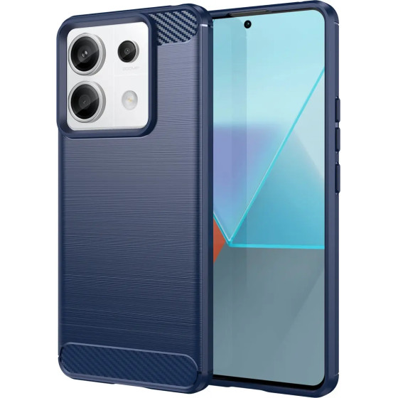 Hurtel Carbon Case for Xiaomi Redmi Note 13 Pro - blue - (Carbon Case Redmi Note 13 Pro - Blue)