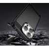 Hurtel Carbon Case iPhone 14 Pro Max flexible gel back cover black - (CARBON CASE IPHONE 14 PRO MAX BLACK)