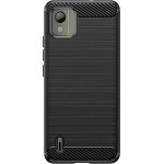Hurtel Carbon Case silicone case for Nokia C110 - black - (Carbon Case Nokia C110 Black)