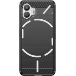 Hurtel Carbon Case silicone case for Nothing Phone 2 - black - (CARBON CASE Nothing Phone 2 BLACK)