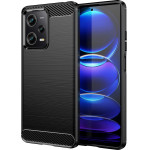 Hurtel Carbon Case Xiaomi Poco X5 Pro 5G flexible silicone carbon cover black - (Carbon Case Xiaomi Poco X5 PRO Black)