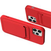 Hurtel Card Case Silicone Wallet with Card Slot Documents for iPhone 12 Pro red - (Card Case iPhone 12 Pro Crimson)