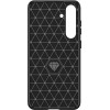 Hurtel Case for Carbon Case Samsung Galaxy S24+ flexible silicone carbon cover - black - (Carbon Case Samsung S24+ Black)