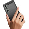 Hurtel Case for Carbon Case Samsung Galaxy S24+ flexible silicone carbon cover - black - (Carbon Case Samsung S24+ Black)