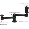 Hurtel Clamp holder for camera, camera, microphone - (Photographic crab clamps for action cameras)