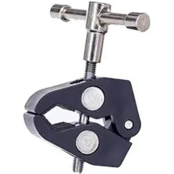 Hurtel Clamping bracket for mounting accessories with 1/4 and 3/8 inch screw - (Crab pliers clip clamp for monitor)