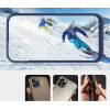 Hurtel Clear 3in1 case for iPhone 11 Pro Max blue frame gel cover - (Clear 3in1 iPhone 11 Pro Max BLUE)