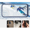 Hurtel Clear 3in1 case for iPhone 12 Pro blue frame gel cover - (Clear 3in1 iPhone 12 Pro BLUE)
