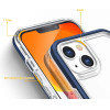 Hurtel Clear 3in1 case for iPhone 13 mini gel cover with frame blue - (Clear 3in1 iPhone 13 Mini BLUE)