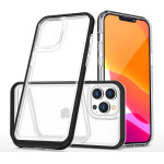 Hurtel Clear 3in1 case for iPhone 13 Pro frame gel cover black - (Clear 3in1 iPhone 13 Pro BLACK)