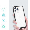 Hurtel Clear 3in1 case for iPhone 13 Pro frame gel cover black - (Clear 3in1 iPhone 13 Pro BLACK)