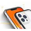 Hurtel Clear 3in1 case for iPhone 13 Pro Max case gel cover with frame black - (Clear 3in1 iPhone 13 Pro Max BLACK)