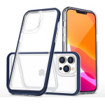 Hurtel Clear 3in1 Case for iPhone 13 Pro Max Frame Cover Gel Blue - (Clear 3in1 iPhone 13 Pro Max BLUE)