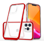 Hurtel Clear 3in1 Case for iPhone 13 Pro Max Frame Cover Gel Red - (Clear 3in1 iPhone 13 Pro Max RED)