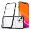 Hurtel Clear 3in1 case for iPhone 14 Plus silicone cover with frame black - (Clear 3in1 IPHONE 14 Plus BLACK)