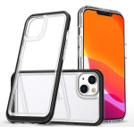 Hurtel Clear 3in1 case for iPhone 14 Plus silicone cover with frame black - (Clear 3in1 IPHONE 14 Plus BLACK)
