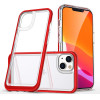 Hurtel Clear 3in1 case for iPhone 14 Plus silicone cover with frame red - (Clear 3in1 IPHONE 14 Plus RED)