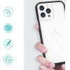 Hurtel Clear 3in1 case for iPhone 14 Pro Max silicone cover with frame red - (Clear 3in1 IPHONE 14 PRO MAX RED)