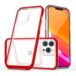 Hurtel Clear 3in1 case for iPhone 14 Pro silicone cover with frame red - (Clear 3in1 IPHONE 14 PRO RED)