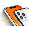 Hurtel Clear 3in1 case for iPhone 14 Pro silicone cover with frame red - (Clear 3in1 IPHONE 14 PRO RED)