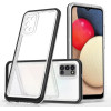 Hurtel Clear 3in1 case for Samsung Galaxy A03s (166) frame gel cover black - (Clear 3in1 Samsung A03S (166) BLACK)