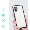 Hurtel Clear 3in1 case for Samsung Galaxy A03s (166) frame gel cover black - (Clear 3in1 Samsung A03S (166) BLACK)