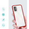 Hurtel Clear 3in1 case for Samsung Galaxy A03s (166) frame gel cover red - (Clear 3in1 Samsung A03S (166) RED)