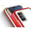 Hurtel Clear 3in1 case for Samsung Galaxy A03s (166) frame gel cover red - (Clear 3in1 Samsung A03S (166) RED)