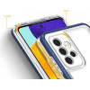 Hurtel Clear 3in1 Case for Samsung Galaxy A13 5G Frame Gel Cover Blue - (Clear 3in1 Samsung A13 5G BLUE)
