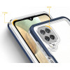 Hurtel Clear 3in1 Case for Samsung Galaxy A22 4G Frame Gel Cover Blue - (Clear 3in1 Samsung A22 4G BLUE)