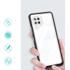 Hurtel Clear 3in1 Case for Samsung Galaxy A42 5G Frame Gel Cover Black - (Clear 3in1 Samsung A42 5G BLACK)