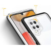 Hurtel Clear 3in1 Case for Samsung Galaxy A42 5G Frame Gel Cover Black - (Clear 3in1 Samsung A42 5G BLACK)