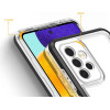Hurtel Clear 3in1 Case for Samsung Galaxy A73 Frame Cover Gel Black - (Clear 3in1 Samsung A73 BLACK)