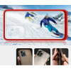 Hurtel Clear 3in1 Case for Samsung Galaxy A73 Frame Cover Gel Red - (Clear 3in1 Samsung A73 RED)