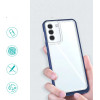 Hurtel Clear 3in1 Case for Samsung Galaxy S21 + 5G (S21 Plus 5G) Frame Gel Cover Blue - (Clear 3in1 Samsung S21 PLUS BLUE)