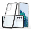 Hurtel Clear 3in1 Case for Samsung Galaxy S22 + (S22 Plus) Frame Gel Cover Black - (Clear 3in1 Samsung S22 PLUS BLACK)