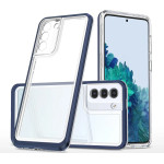 Hurtel Clear 3in1 Case for Samsung Galaxy S22 + (S22 Plus) Frame Gel Cover Blue - (Clear 3in1 Samsung S22 PLUS BLUE)