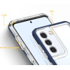 Hurtel Clear 3in1 Case for Samsung Galaxy S22 + (S22 Plus) Frame Gel Cover Blue - (Clear 3in1 Samsung S22 PLUS BLUE)
