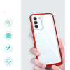 Hurtel Clear 3in1 case for Samsung Galaxy S22 + (S22 Plus) frame gel cover red - (Clear 3in1 Samsung S22 PLUS RED)