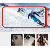Hurtel Clear 3in1 case for Samsung Galaxy S22 + (S22 Plus) frame gel cover red - (Clear 3in1 Samsung S22 PLUS RED)