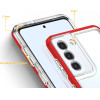 Hurtel Clear 3in1 case for Samsung Galaxy S22 + (S22 Plus) frame gel cover red - (Clear 3in1 Samsung S22 PLUS RED)