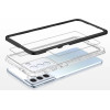Hurtel Clear 3in1 case for Samsung Galaxy S23+ silicone cover with frame black - (Clear 3in1 Samsung S23 Plus BLACK)