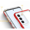 Hurtel Clear 3in1 case for Samsung Galaxy S23+ silicone cover with frame red - (Clear 3in1 Samsung S23 Plus RED)
