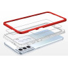 Hurtel Clear 3in1 case for Samsung Galaxy S23+ silicone cover with frame red - (Clear 3in1 Samsung S23 Plus RED)